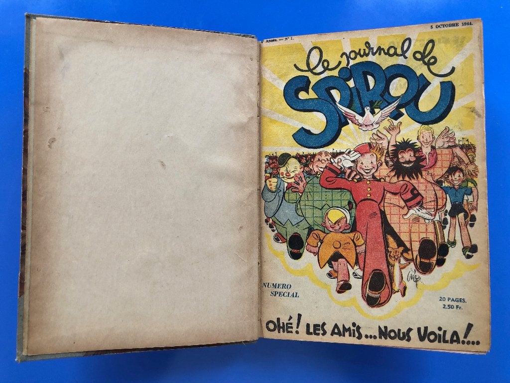 Spirou 1944 / 1945 - Reliure exceptionnelle Libération Noël, Livres, BD, Utilisé, Plusieurs BD, Enlèvement