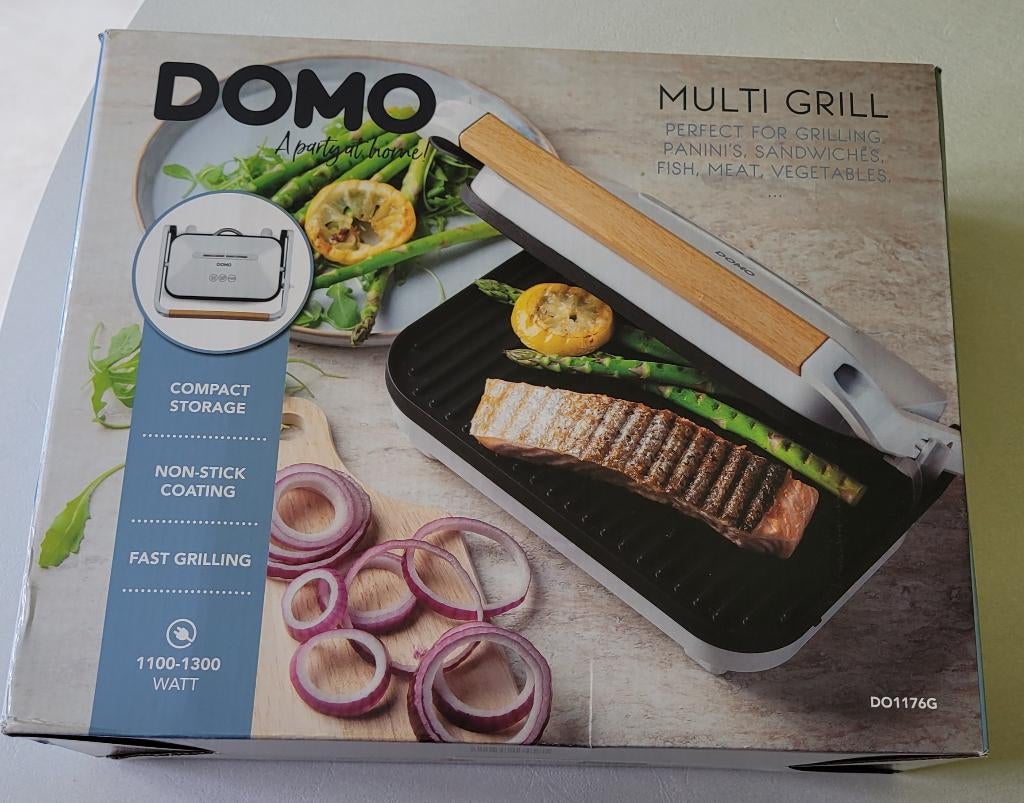 NOUVEAU DOMO MULTIGRILL modèle DO1176G, Electroménager, Enlèvement, Neuf