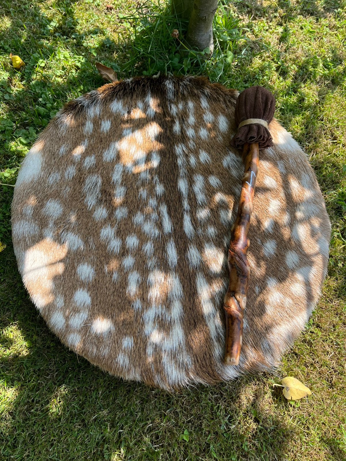 Sjamaan drum damhert 45 cm met drumstok., Enlèvement ou Envoi, Neuf