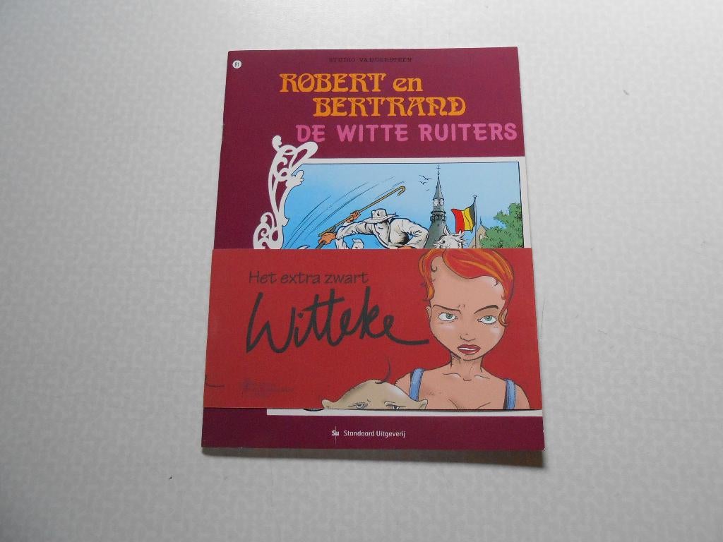 Robert en Bertrand 81 De witte ruiters 2003 Reclame jenever, Boeken, Willy Vandersteen, Eén stripboek, Nieuw, Ophalen of Verzenden