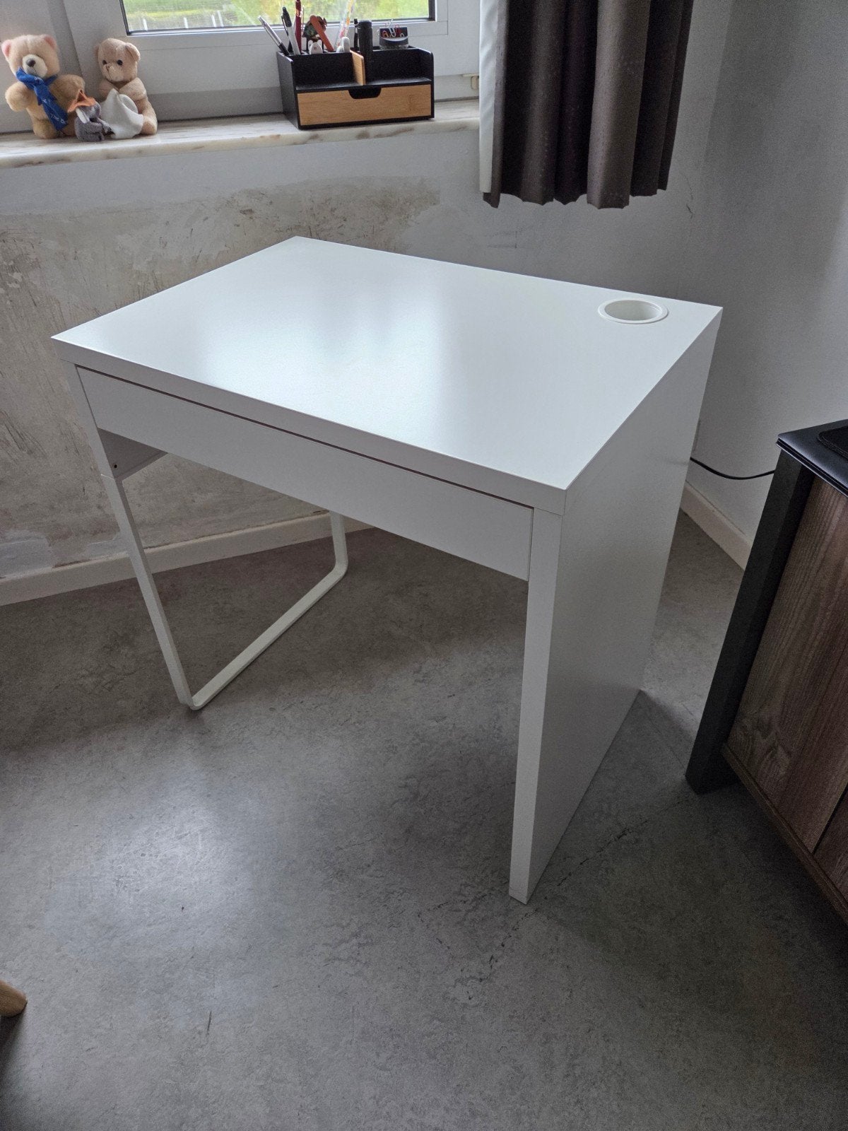 IKEA MICKE bureau 73x50 wit, Maison & Meubles, 50 cm, Enlèvement, Utilisé, IKEA