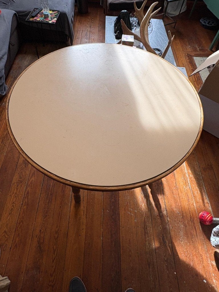 Antieke eettafel, Huis en Inrichting, Ophalen, Vier personen, Eikenhout
