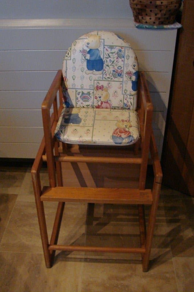 kinderstoel: retro-meegroeistoel tafel stoel, Kinderen en Baby's, Ophalen, Gebruikt, Tafel(s) en Stoel(en)