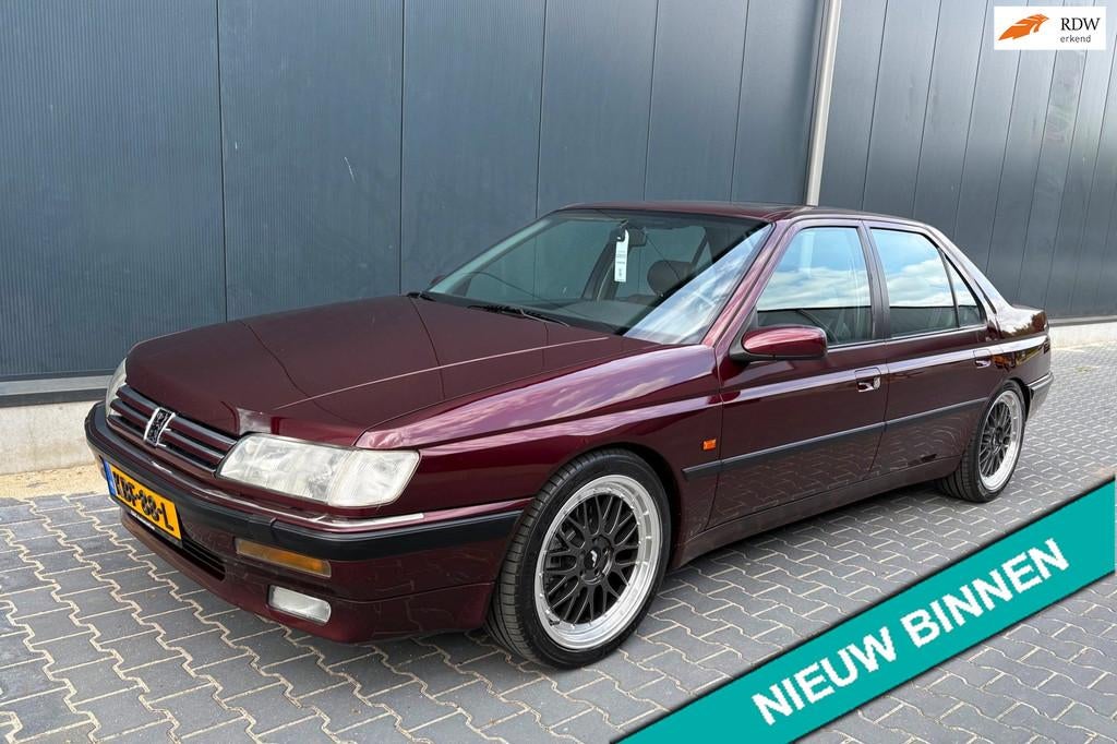Peugeot 605 3.0 SV24 phase 1, Auto's, Voorwielaandrijving, 4 deurs, Gebruikt, Zwart