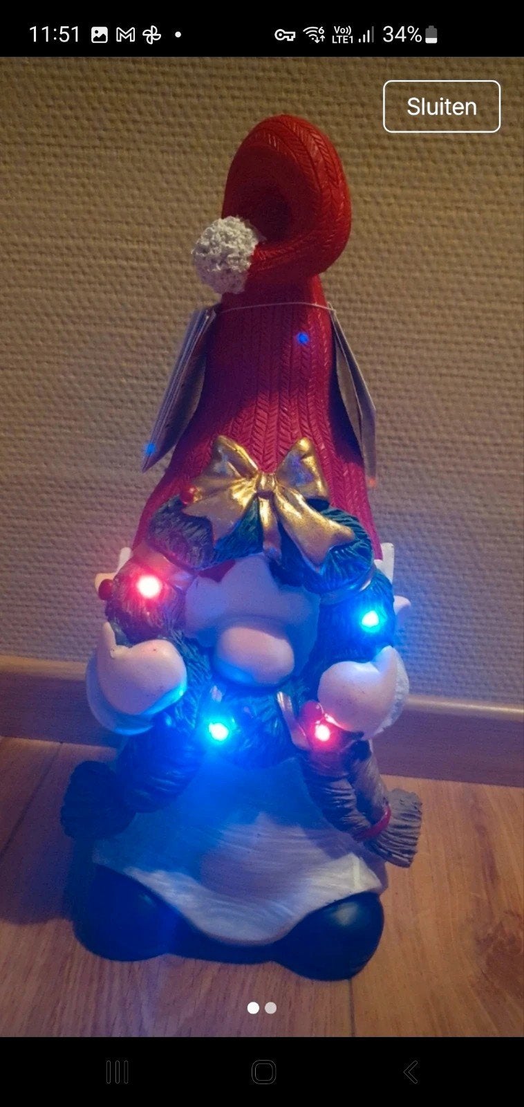 nouveau grand père Noël avec lumières, Enlèvement ou Envoi