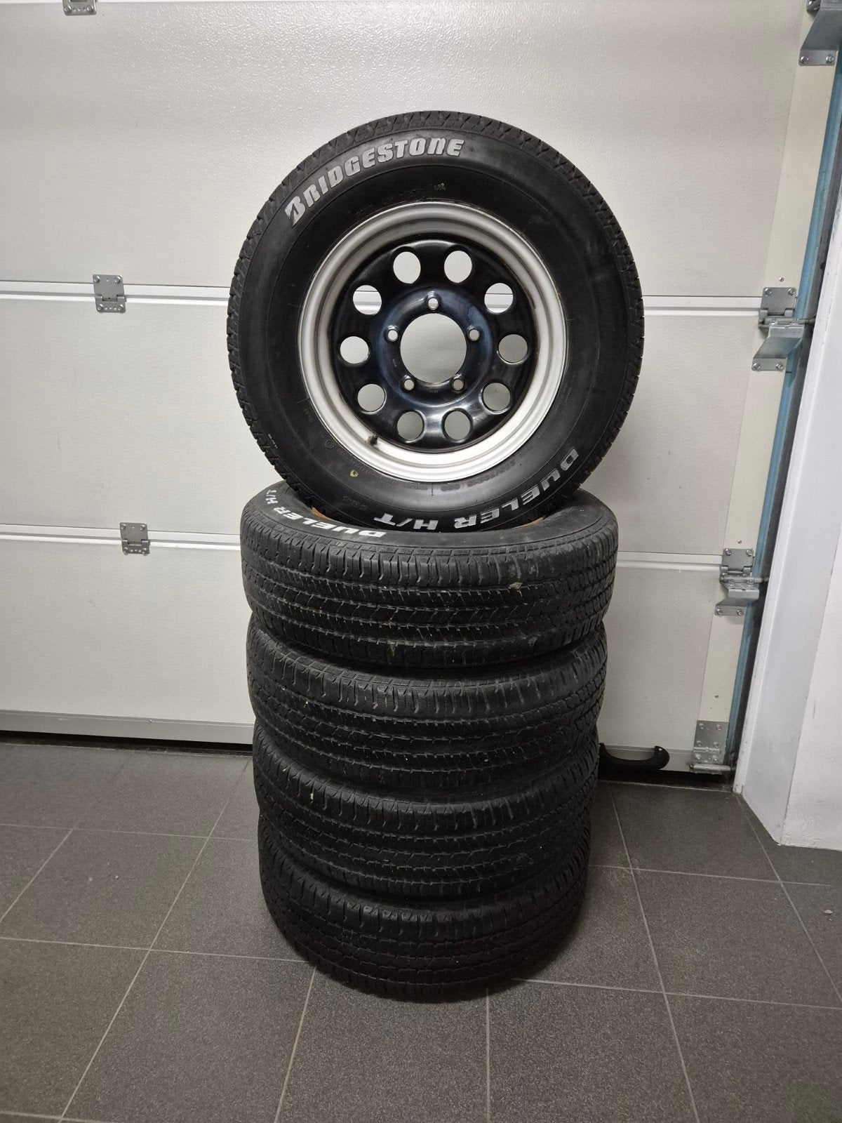 5x Velgen met banden voor Suzuki Samurai/SJ/Jimny 205/70R15, Enlèvement, Pneu(s)