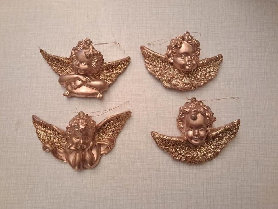 Vintage 4 hangers engelen., Ophalen of Verzenden, Zo goed als nieuw