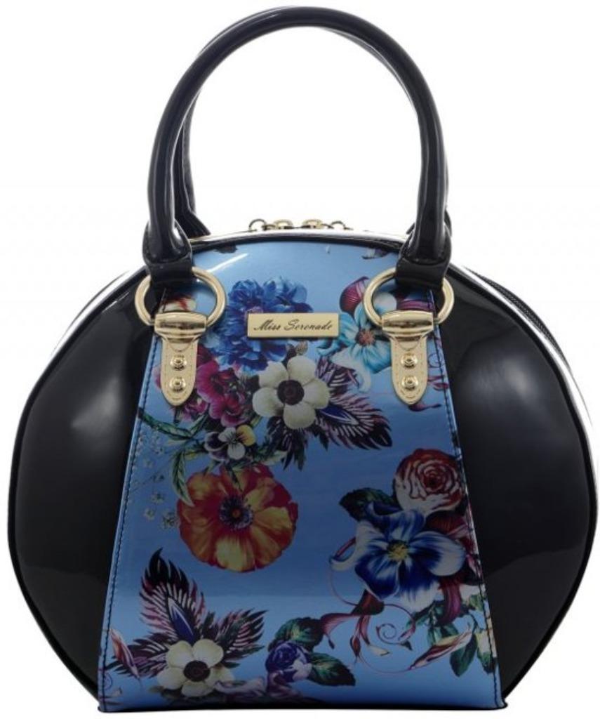 Handtas Miss Serenade Flowers rond NIEUW!, Ophalen of Verzenden, Nieuw, Blauw, Handtas
