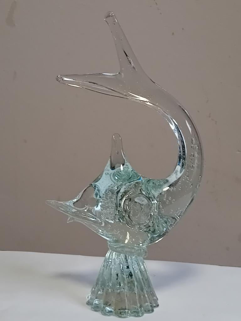 Oude glazen vis uit Murano, Ophalen of Verzenden