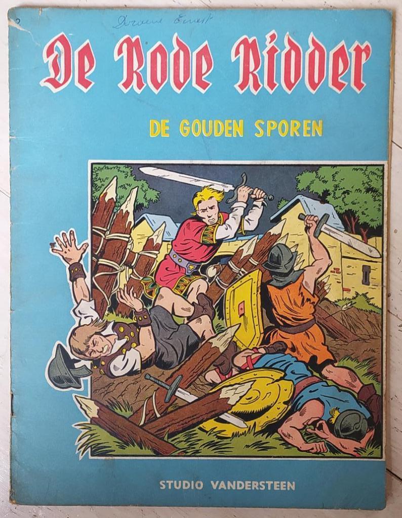 De Rode Ridder - De gouden sporen (1962), Boeken, Stripverhalen, Ophalen of Verzenden