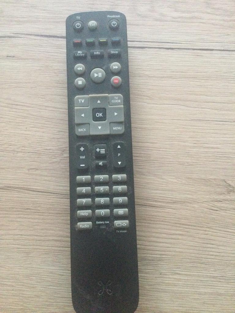 Télécommande Proximus, Utilisé