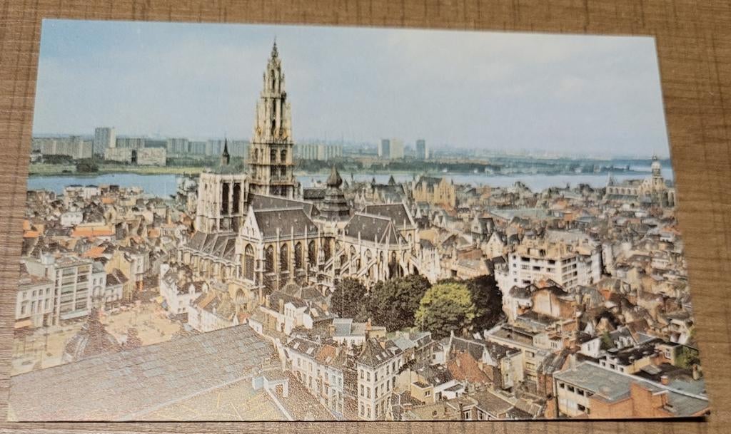 Oude fotoprent: stad Antwerpen, Ophalen of Verzenden, Zo goed als nieuw, Overige onderwerpen, Prent
