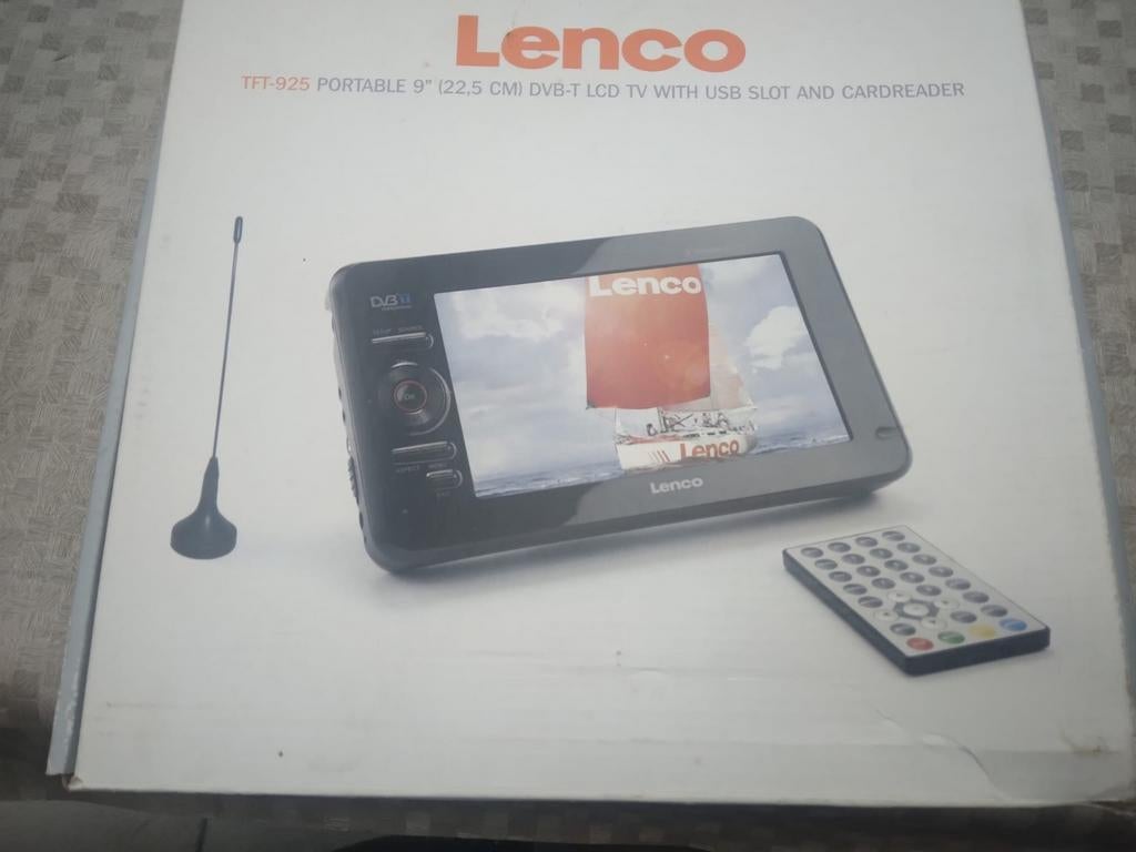 Lenco TFT- 925 TV mobil Portable 9(22.5cm)  LCD, Enlèvement ou Envoi, Comme neuf