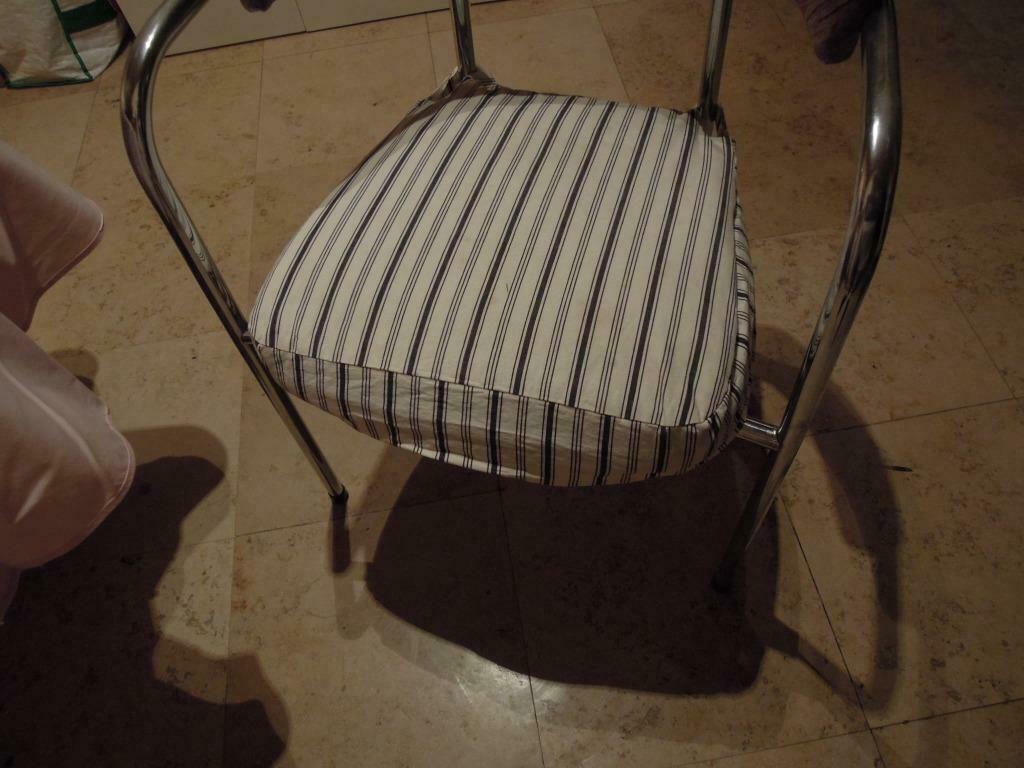 ingolf stoelkussen - Ikea - wit -zwart en wit donker bruin, Jardin & Terrasse, Accessoires mobilier de jardin, Enlèvement ou Envoi