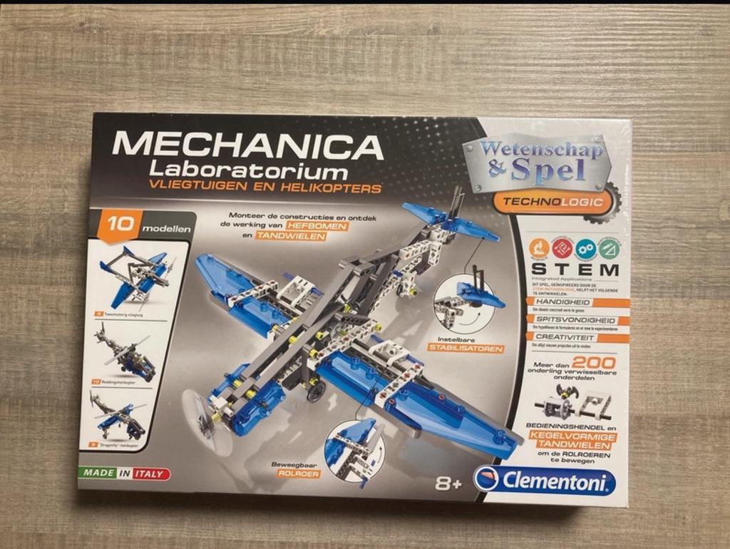 Nieuw! Clementoni Mechanica Lab Vliegtuigen en heli’s, Ophalen, Nieuw