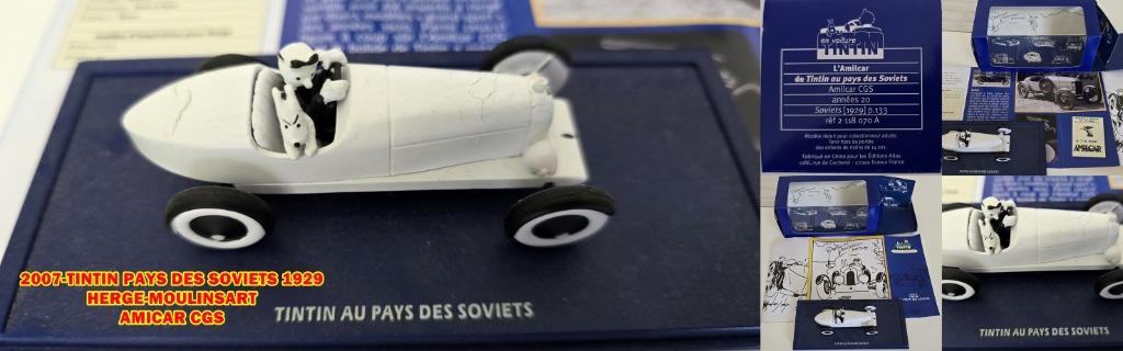 2007-KUIFJE LAND VAN DE SOVJETS 1929-HERGE-MOULINSART-AMICAR, Verzamelen, Beelden en Beeldjes, Verzenden, Nieuw