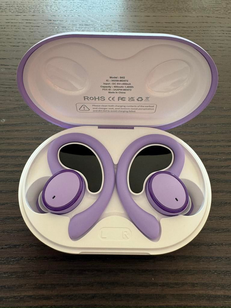 Écouteurs, Bluetooth mauves, Enlèvement ou Envoi, Neuf, Intra-auriculaires (Earbuds), Bluetooth