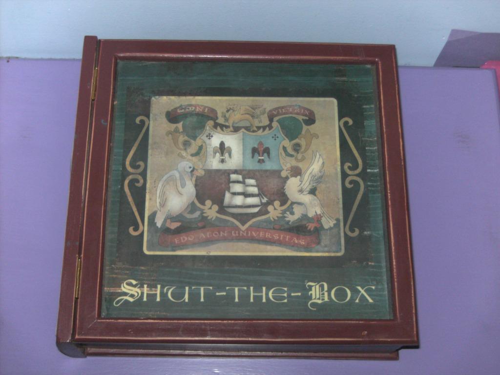 Vintage houten spel: shut the box., Ophalen of Verzenden, Gebruikt