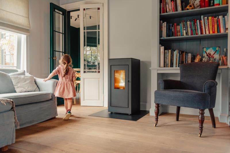 magazijn opruiming!!!! pelletkachel  saey lio 7kw, Huis en Inrichting, Kachels, Nieuw, Vrijstaand, Pelletkachel, Overige brandstoffen
