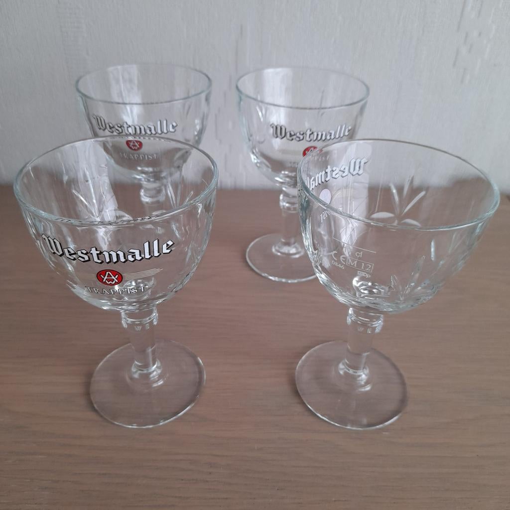5 mooie degustatieglaasjes Westmalle trappist.(lot), Enlèvement