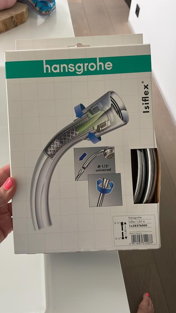 Douche flexible Hansgrohe, Bricolage & Construction, Sanitaire, Enlèvement ou Envoi, Neuf, Chrome, Douche