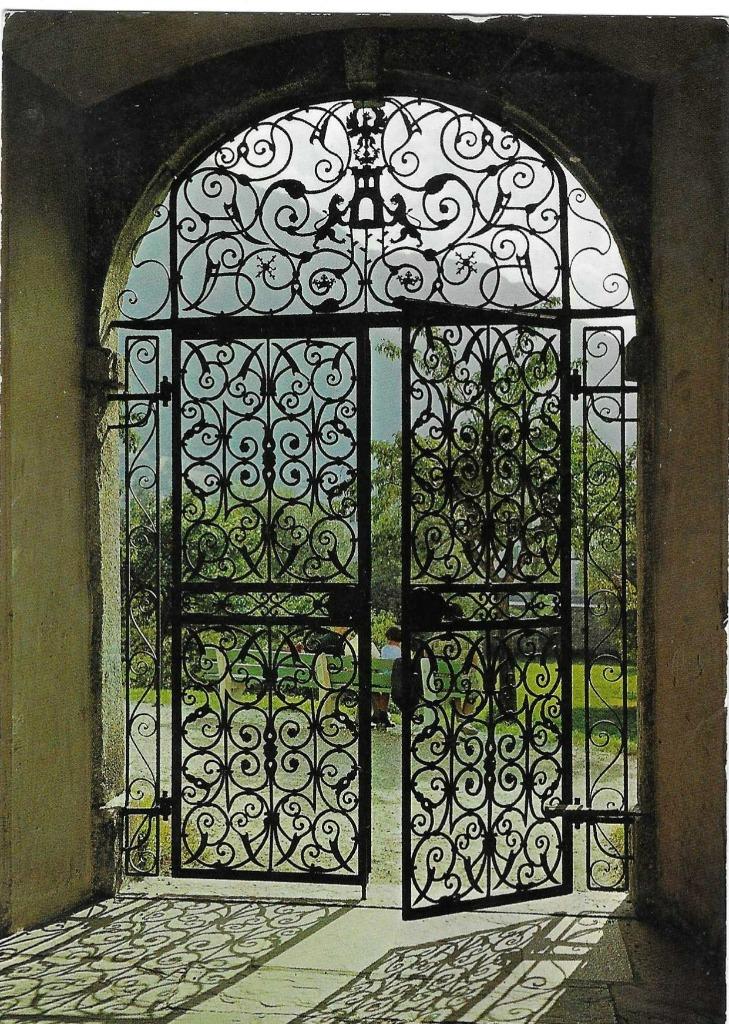 Zwitserland 44886 Wallis/Schweiz, Schmiedeisernes tor am Sto, Envoi