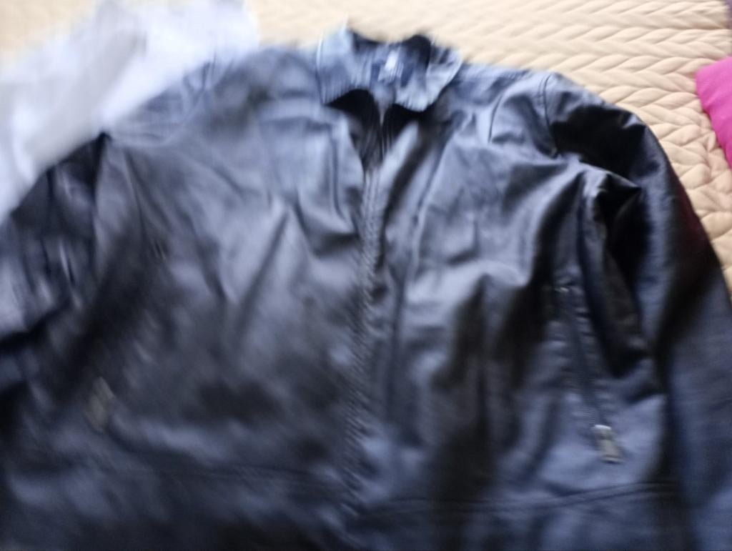 Leren herenvest XXL zwart, Enlèvement, Comme neuf