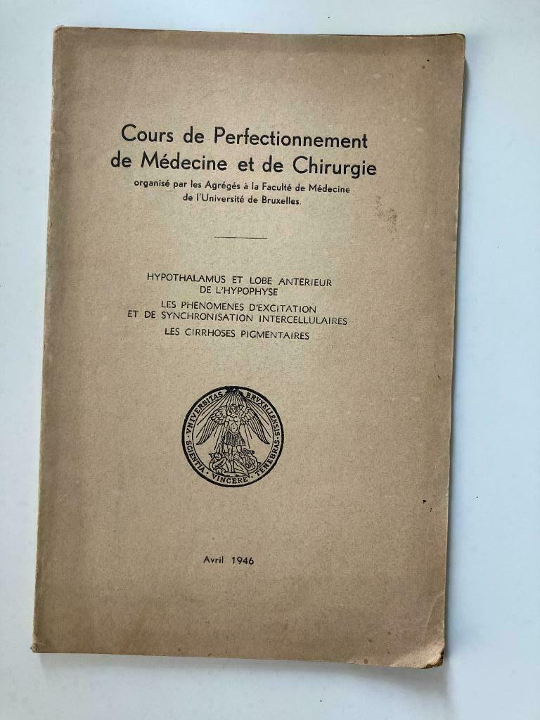 Cours de Perfectionnement de Médicine et de Chirurgie, Ophalen