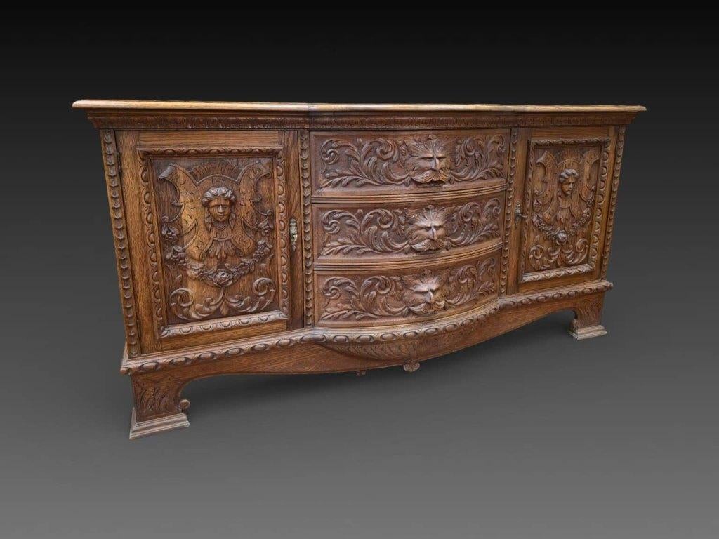 Dressoir en bois, 195 cm, Enlèvement ou Envoi