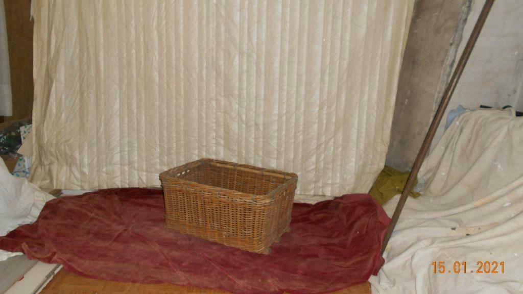rieten mand, Enlèvement, Panier, Utilisé, Rectangulaire