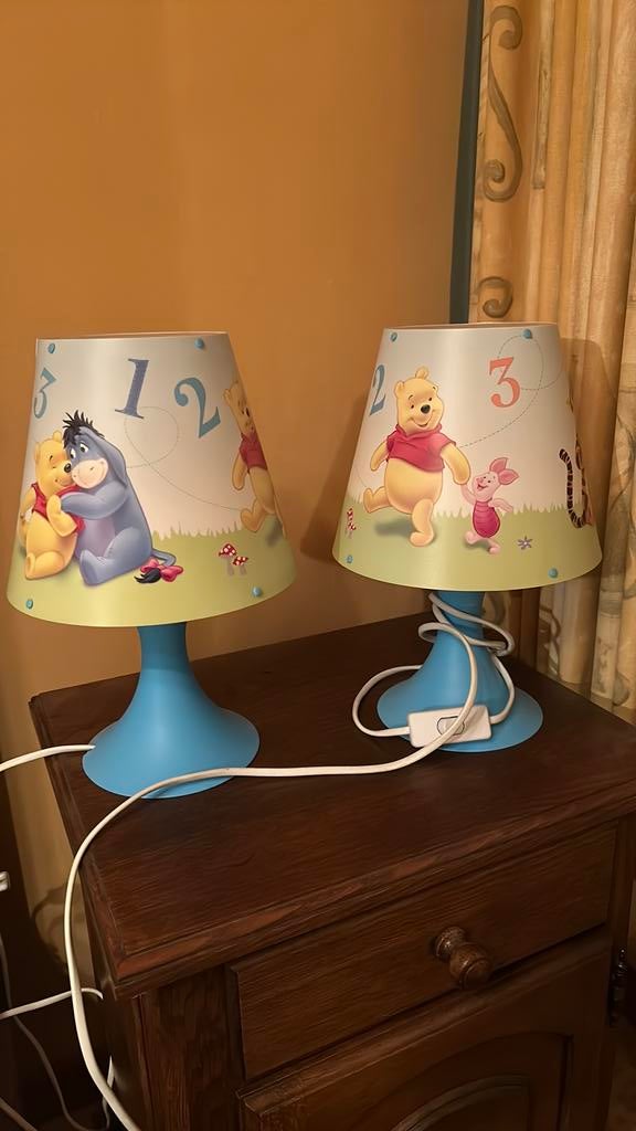 Lampjes winnie the pooh voor kinderkamer, Ophalen, Zo goed als nieuw