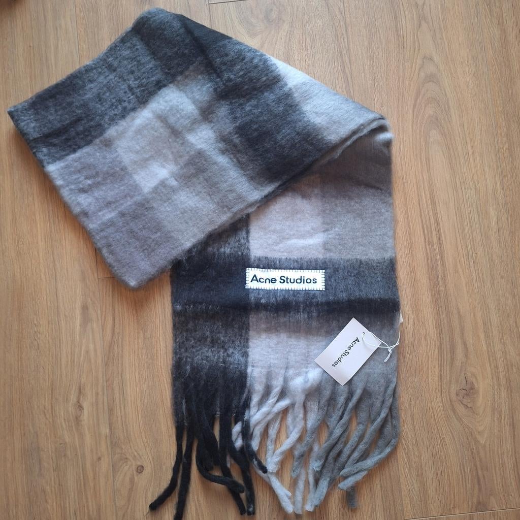 Grijze Y2K Acne Studios Sjaal, Ophalen of Verzenden