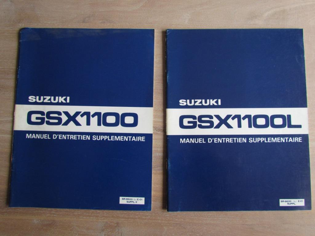 Maneul d'entretien supplementaire Suzuki GSX1100 en GSX1100L, Motoren, Ophalen of Verzenden, Suzuki