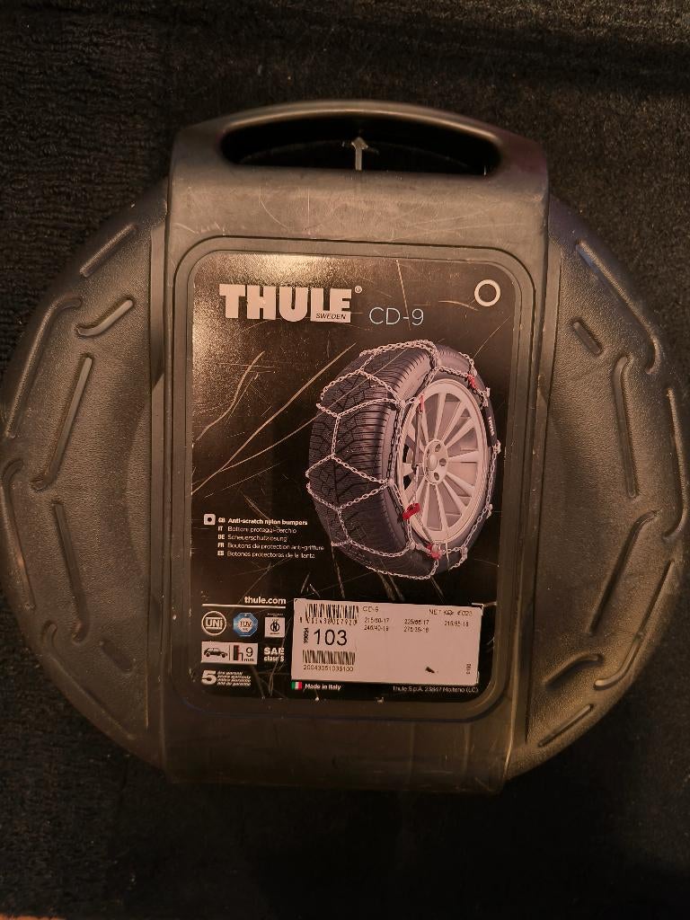 Thule CD-9 sneeuwkettingen, Ophalen, Gebruikt