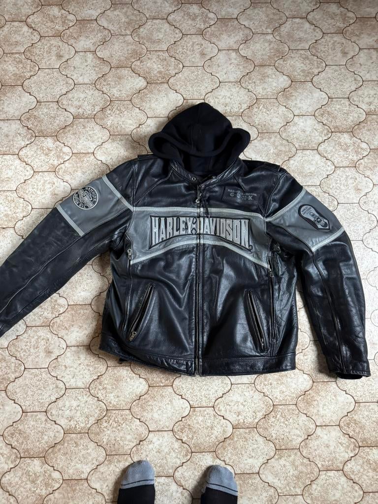 Harley leder vest jas xl, Ophalen of Verzenden