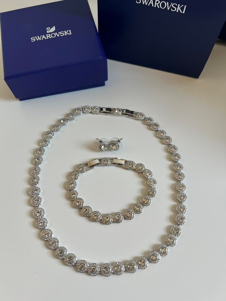Swarovski una angelic set, Ophalen, Nieuw, Zilver, Zilver
