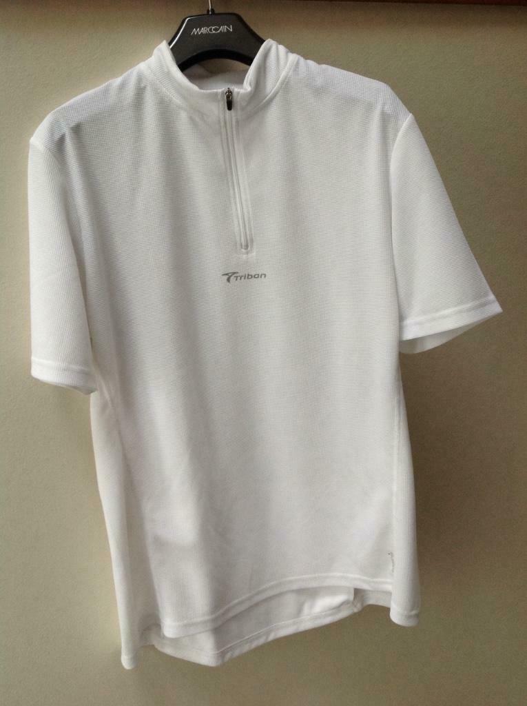 Sport tshirt heren fiets, Maat 52/54 (L), Wit, Ophalen of Verzenden, Zo goed als nieuw