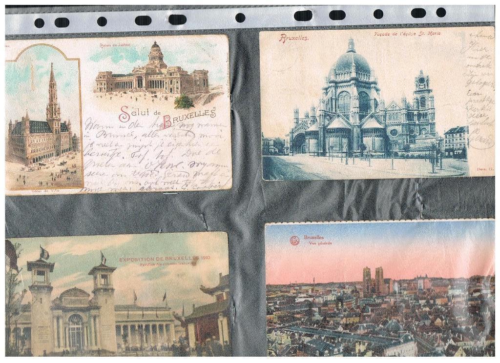 COLLECTION DE CARTES POSTALES DE BRUXELLES, Envoi, Bruxelles (Capitale)