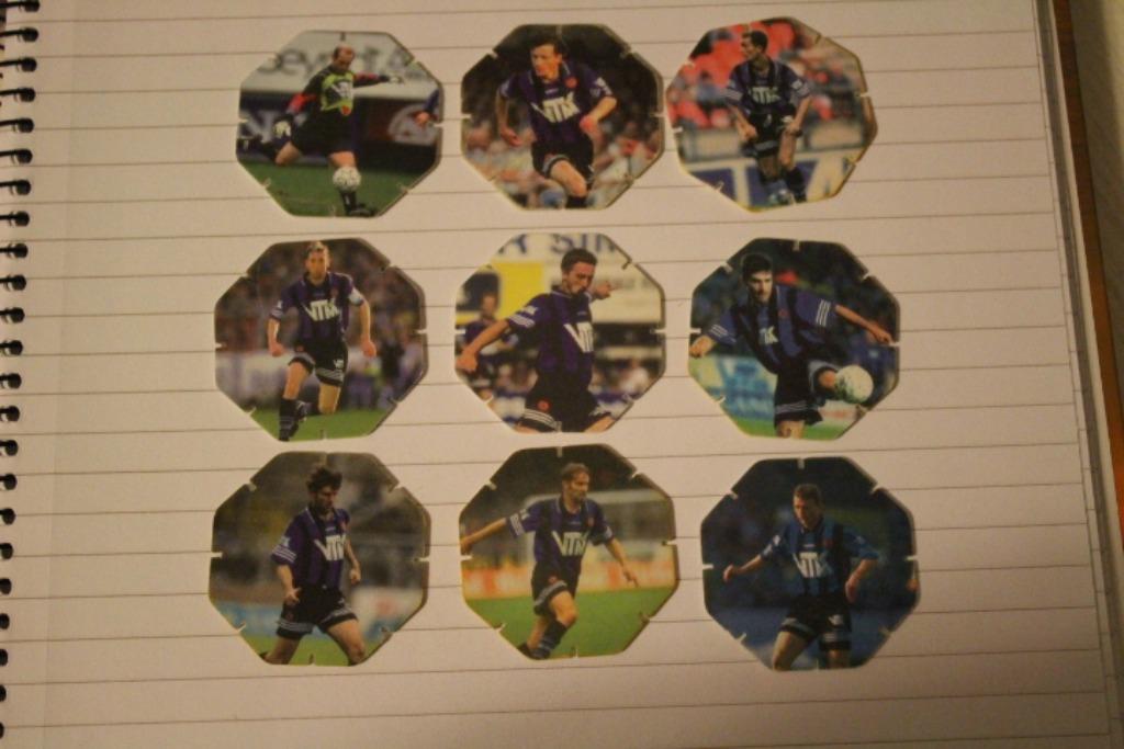 9x Flippo: Club Brugge - voetbal - jaren 90 - Flippo's, Verzamelen, Flippo's, Losse flippo's, Ophalen of Verzenden