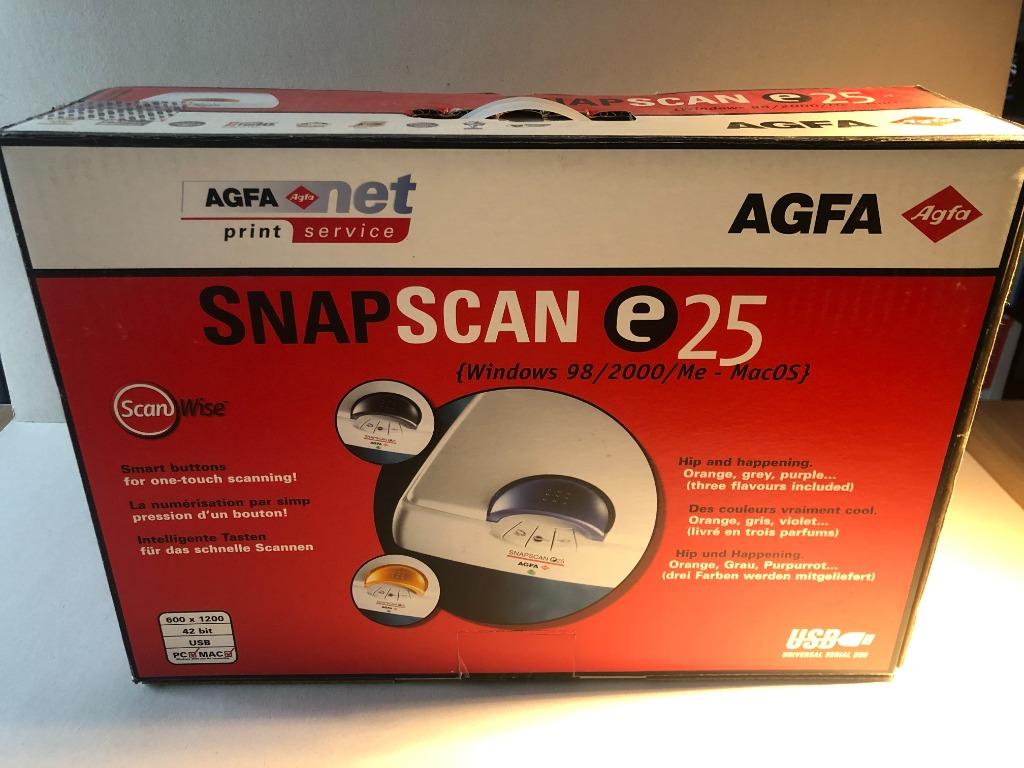 Agfa Snapscan e25-scanner - 45-bits (600 x 1200), Computers en Software, Ophalen of Verzenden, Gebruikt, Agfa