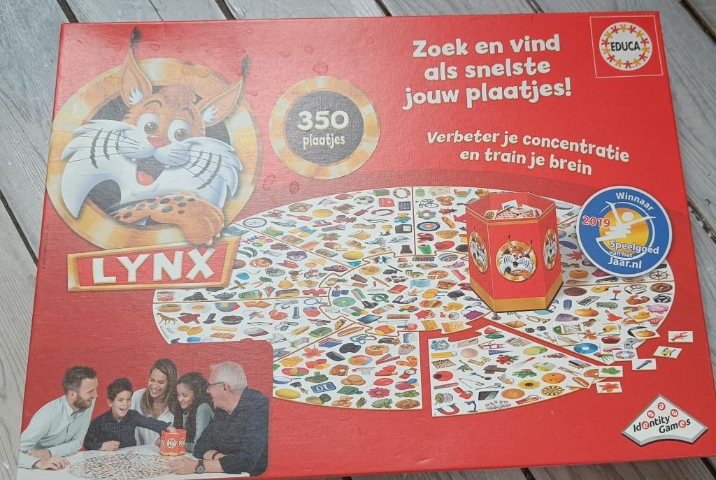 Lynx gezelschapsspel, Hobby en Vrije tijd, Ophalen, Zo goed als nieuw, Identity Games