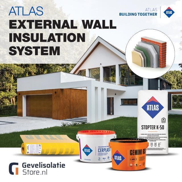 Gevelisolatiestore Zevenbergen ( EPS Lijm Gevelpleister ), Verzenden, Nieuw