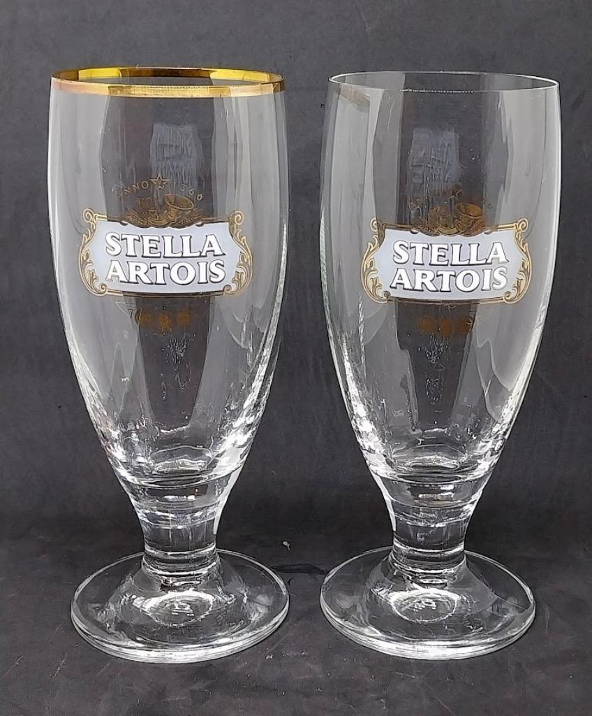 STELLA ARTOIS 2 kelken in verschillende uitvoeringen, Ophalen of Verzenden