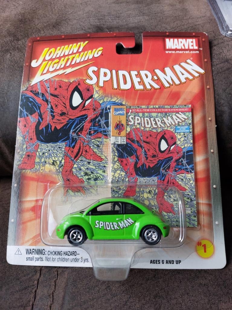 johnny lightning marvel spiderman vw beetle 1998, Ophalen of Verzenden, Nieuw, Auto, Overige merken