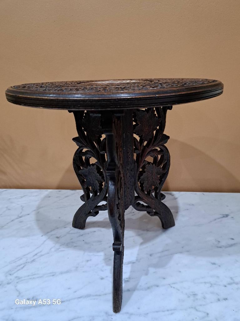 Ancienne table d appoint indienne pliable, Enlèvement