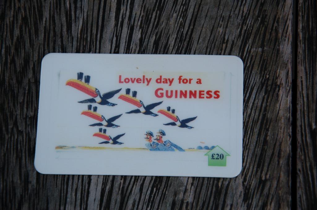 Carte téléphonique - Carte prépayée UK - Guinness., Enlèvement ou Envoi