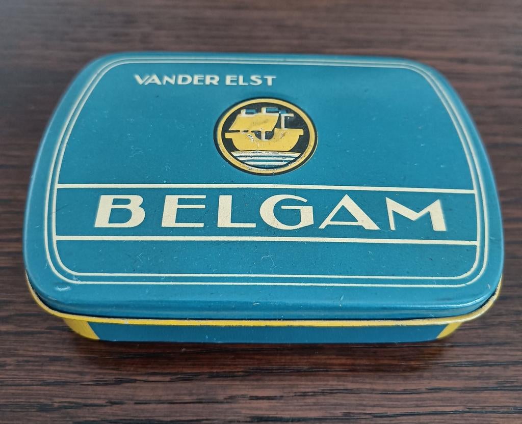 Vintage Belgam tabaksblik Vander Elst., Ophalen of Verzenden