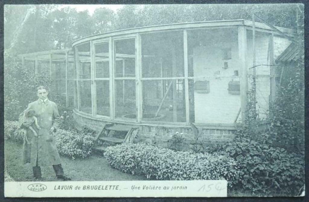 Postkaart Lavoir de Brugelette - Een volière in de tuin, Ophalen of Verzenden, Voor 1920, Gelopen, Henegouwen