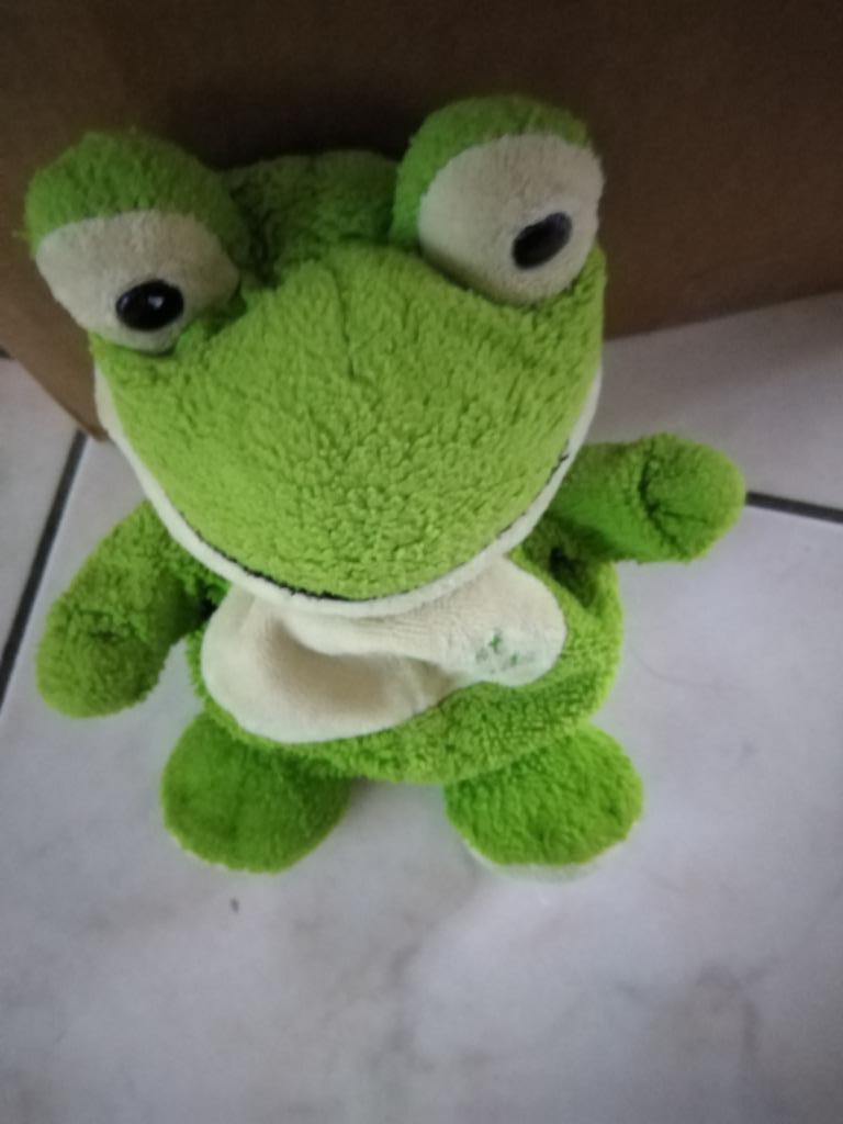knuffel handpop  nicotoy kikker (doos 106), Ophalen, Nieuw, Kikker