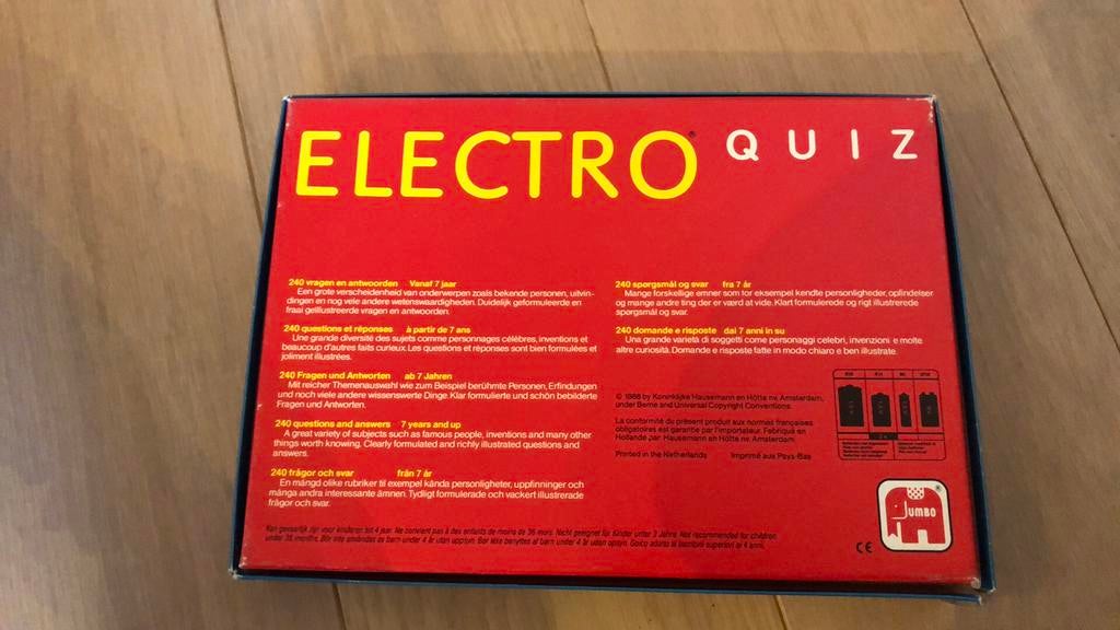 Electro quiz jumbo vintage, Hobby en Vrije tijd, Ophalen of Verzenden, Zo goed als nieuw